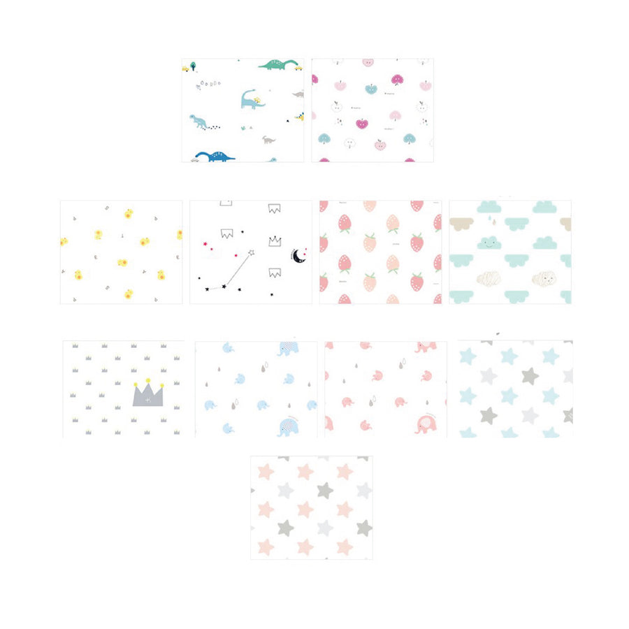 Baecios Korea Embossing Gauze Cotton Handkerchief