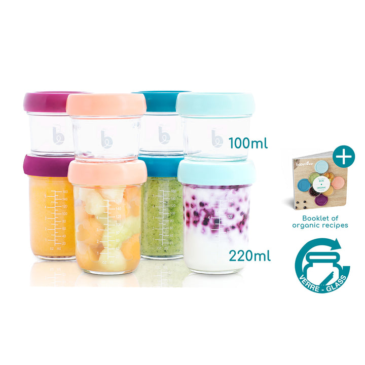 Babymoov Babybols Glass Food Container Multi Set (8 pcs)