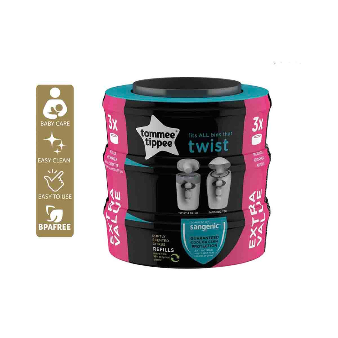 Tommee Tippee New Sangenic Tec Cassette 3pcs