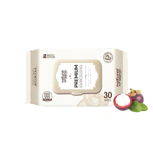 Natural Organic Premium Embossing Baby Wipes 30pcs