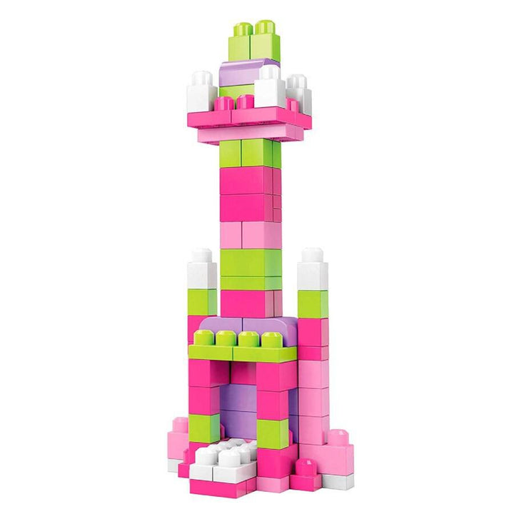 Fisher-Price Mega Bloks Big Building Bag 80 Pieces- Pink