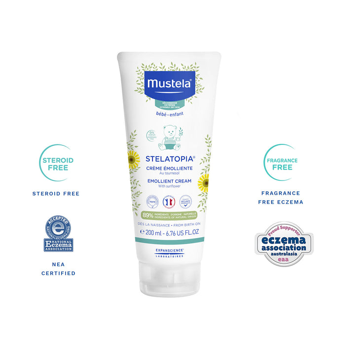 Mustela Stelatopia Emollient Cream with Sunflowers 200ml