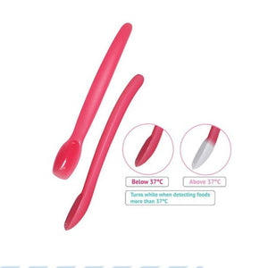 Ange Heat Sensitive Silicone Spoon (2 Pack with Case) - image 2 - Happikiddo.com