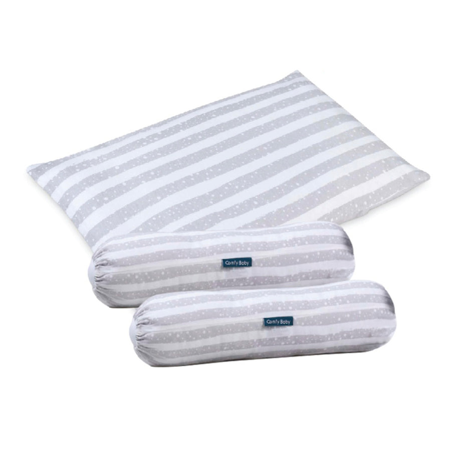 Comfy Living Bolster & Pillow Set (S)- Urban Grey