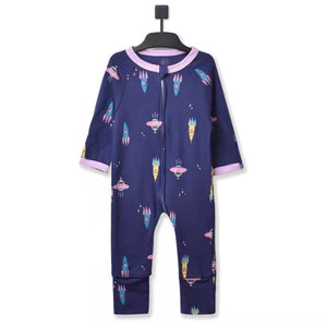 Little Star Baby Zip Sleepsuit
