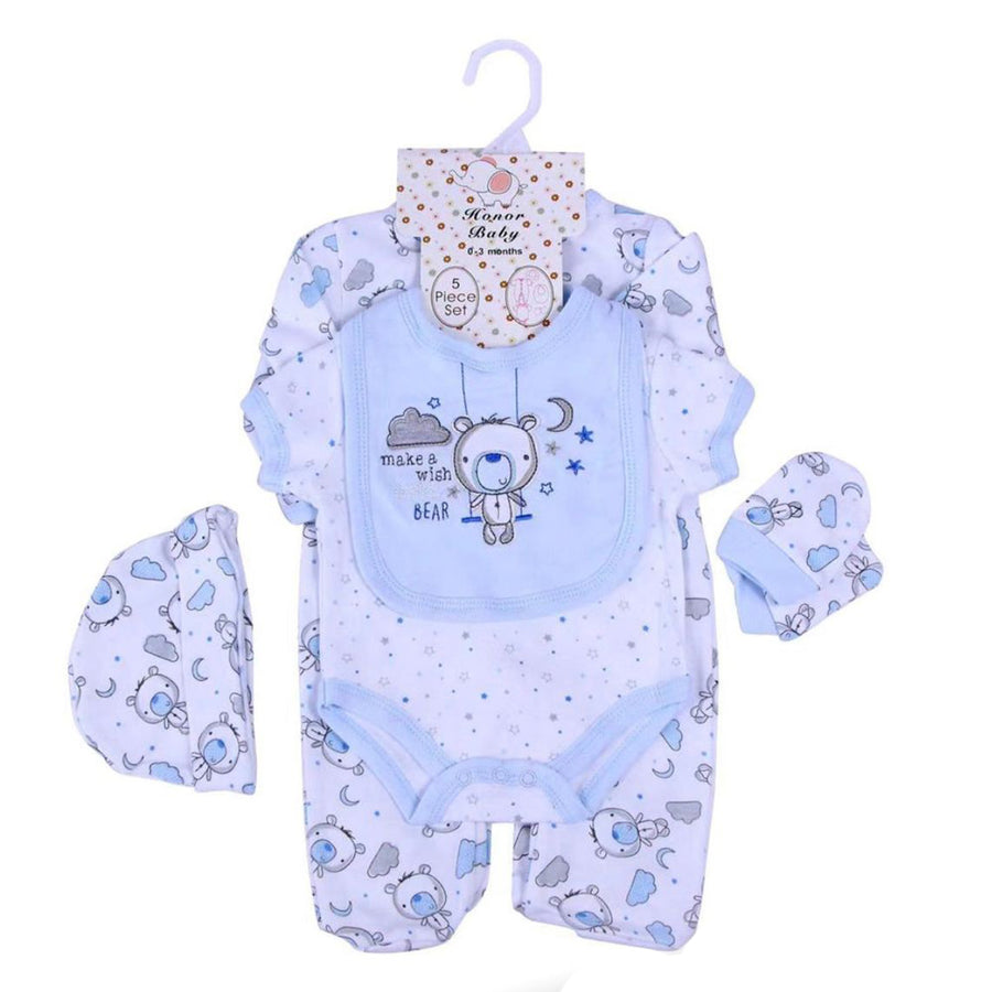 Earth Bebe 5 in 1 Baby Multi Set - Blue Bear – image 1