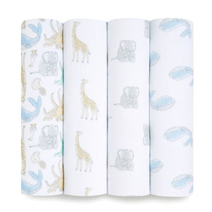 Aden + Anais Essentials Cotton Muslin Swaddle 4 pcs