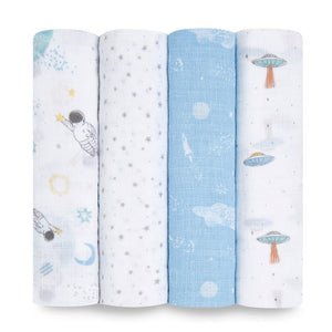 Aden + Anais Essentials Cotton Muslin Swaddle 4 pcs
