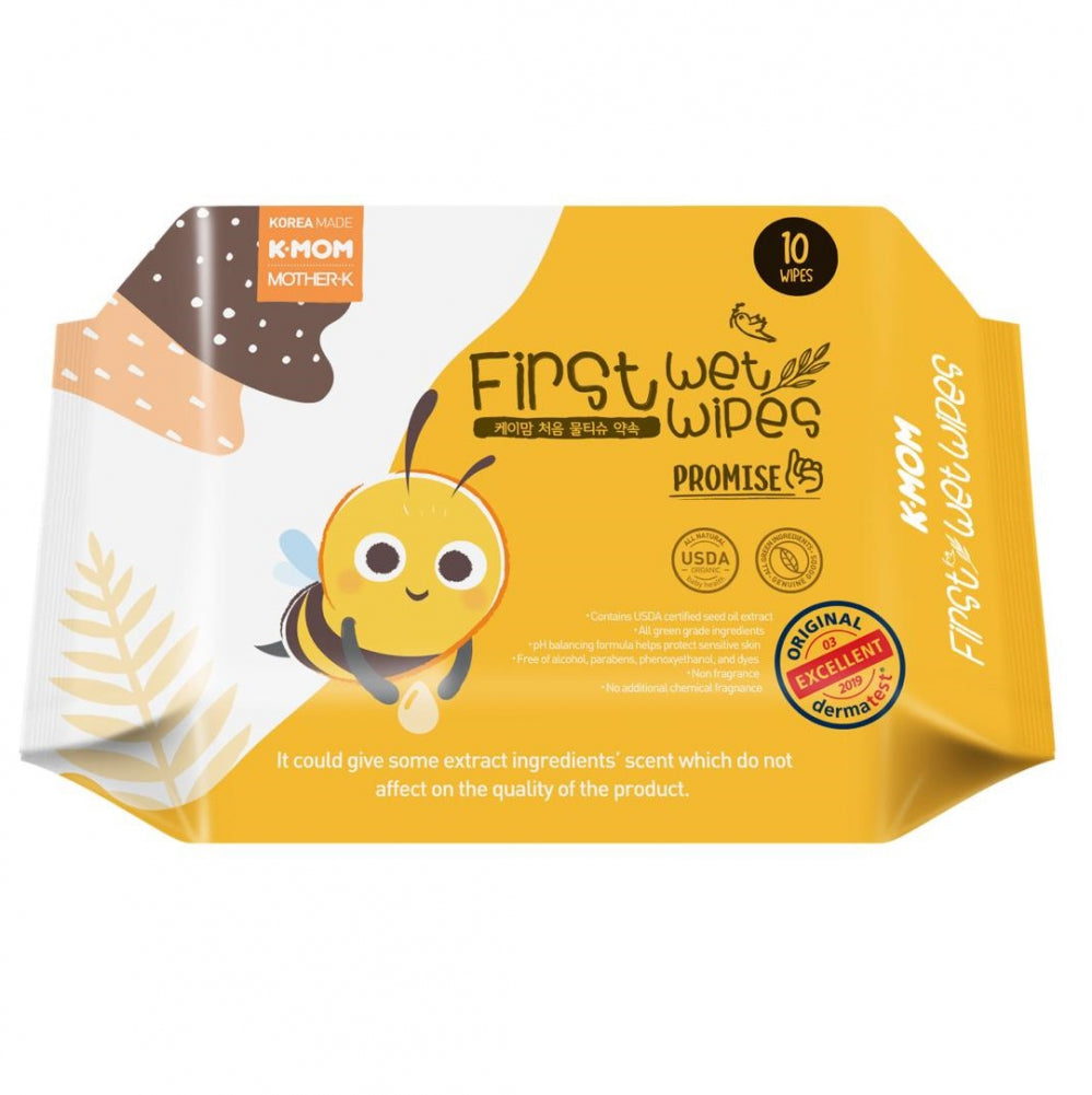 K-Mom First Wet Wipes Promise 10pcs