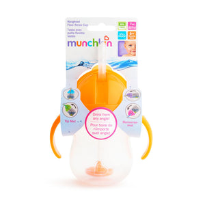 Munchkin Click-Lock 7oz Weighted Straw Cup (Assorted colour)