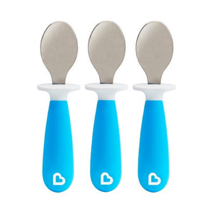Munchkin Raise 3pk Toddler Spoons & Forks (Assorted Colour)