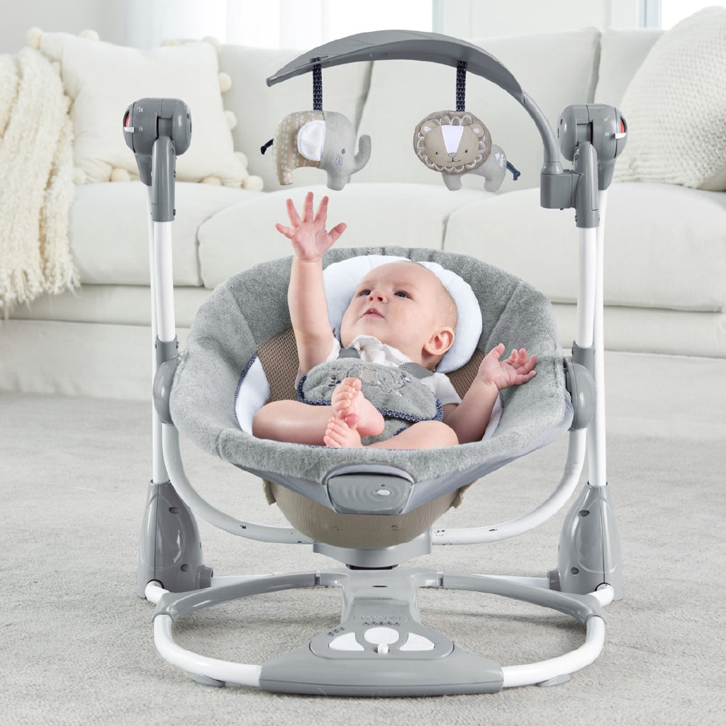 Ingenuity Dream Comfort Convert Me Swing-2 Seat Portable Swing- Townsend