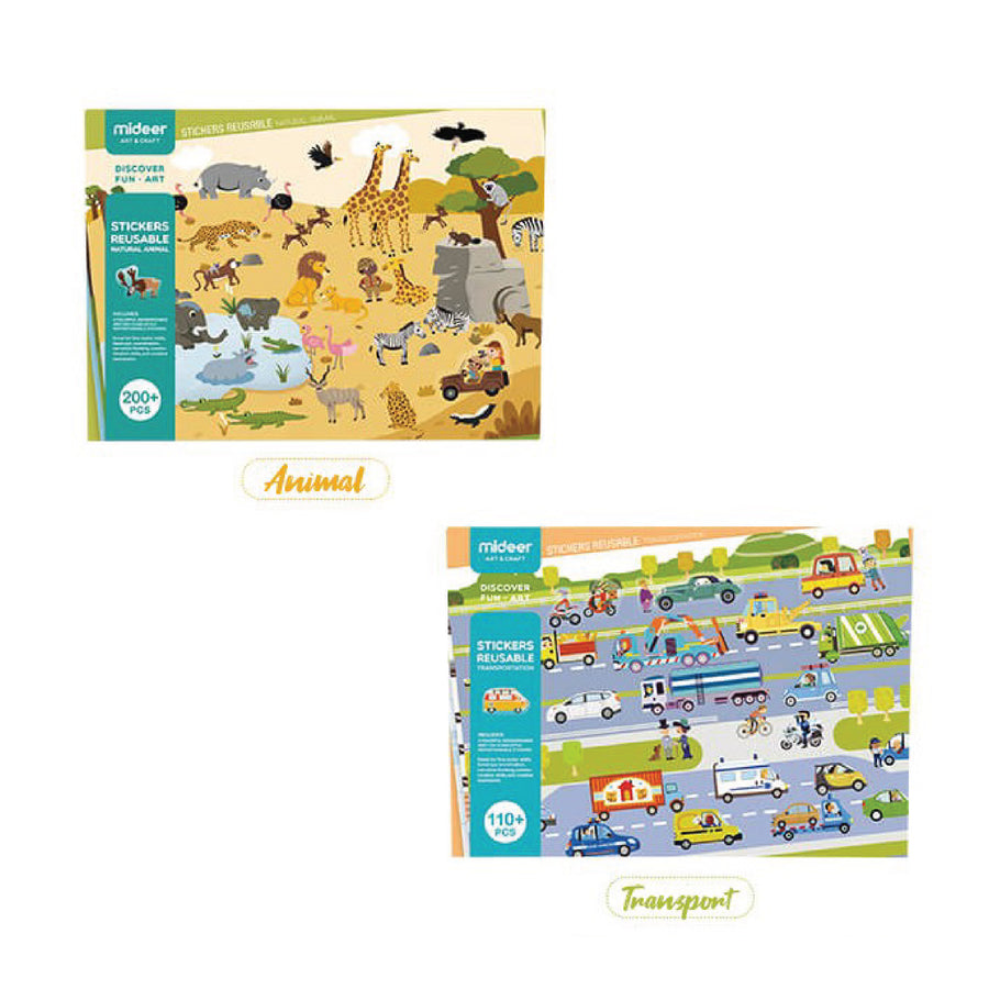Mideer Stickers Reusable - Happikiddo.com