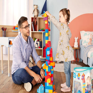 Fisher-Price Mega Bloks Big Building Bag 80 Pieces- Classic