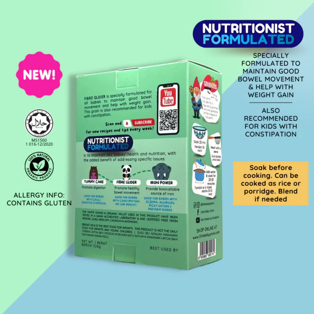 Gnubkins Nutritionist Formulated- Fibre Glider (7+ months till toddler)