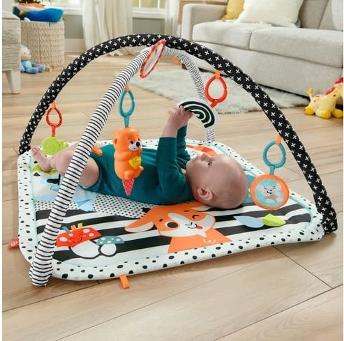 Fisher-Price 3-In-1 Music, Glow And Grow Gym Activity Play Mat