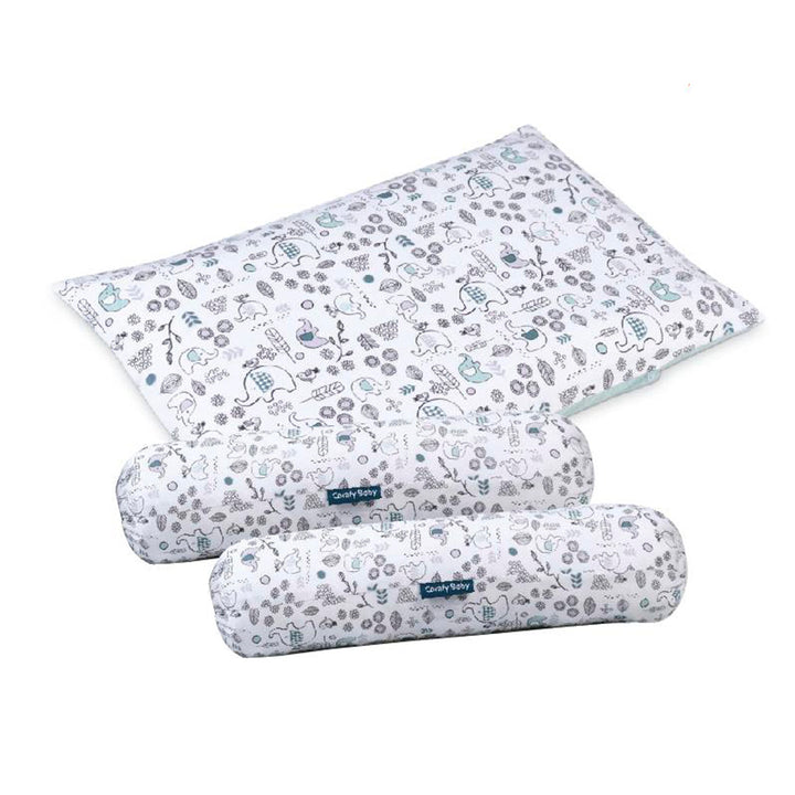 Comfy Living Bolster & Pillow Set (L)- Elephant