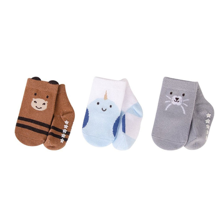 Hudson Baby Animal Baby Socks with Non Skid