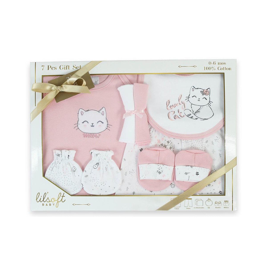 Lil'soft 7 pcs Gift Box- Pink Kitty