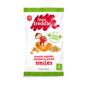 Little Freddie Tomato Paprika Chickpea & Quinoa Smiles Snack (12m+)