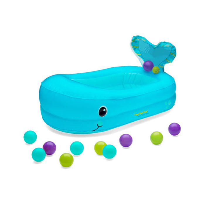 Infantino Topsy Turvy Whale Bubble Ball Inflatable Bath Tub (F205016)
