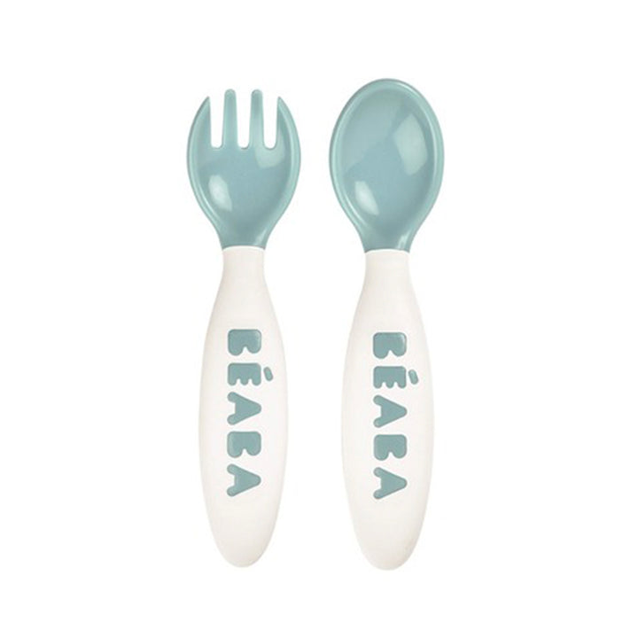 Beaba 2nd Age Training Fork and Spoon- Blue