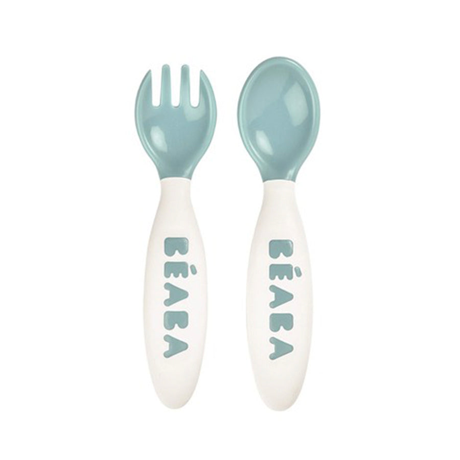 Beaba 2nd Age Training Fork and Spoon- Blue