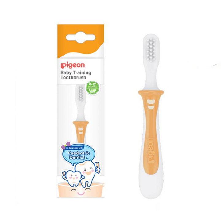 Pigeon Training Toothbrush- Lesson 2 Orange