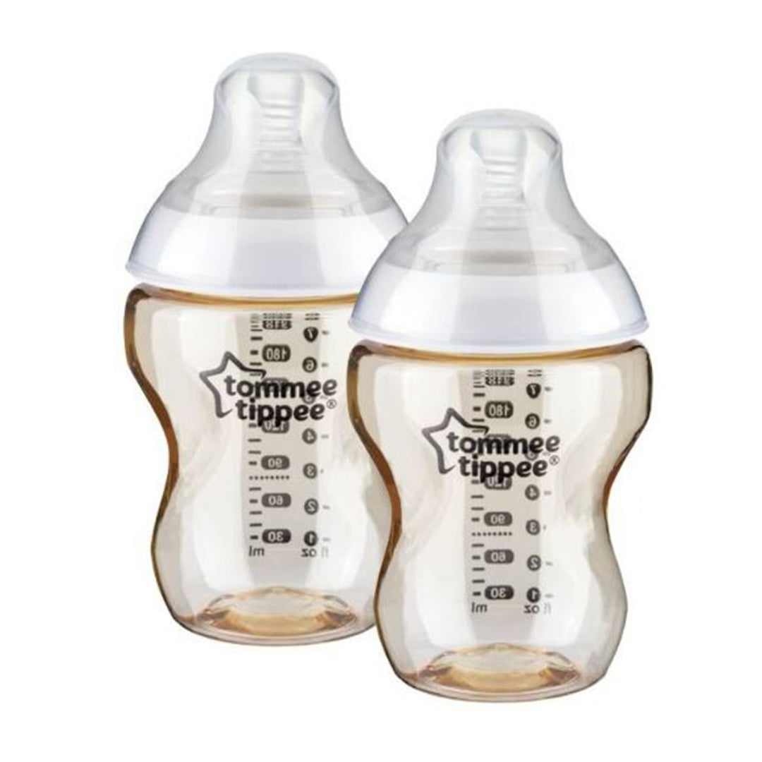 Tommee Tippee Closer to Nature PPSU Feeding Bottle 0+ 260ml/ 9oz (2 Pack)