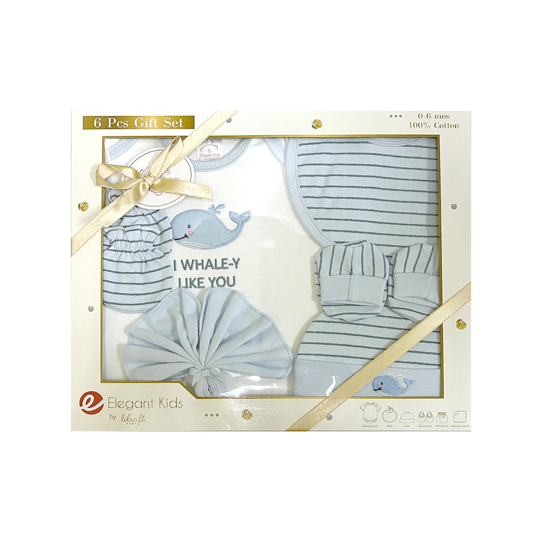 Lil'soft 6pcs Gift Box- Blue Whale