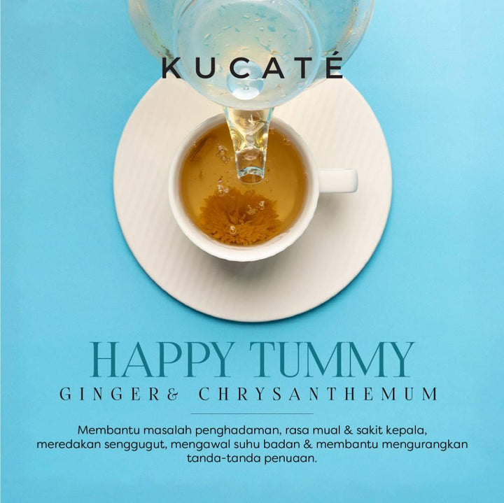 KUCATE Ginger & Chrysanthemum Honey Herbal Tea (Happy Tummy)