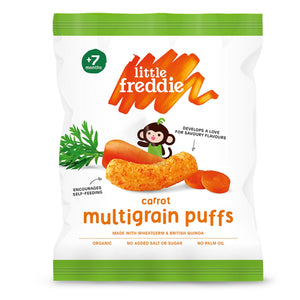 Little Freddie Carrot & Pumpkin Multigrain Puffs (7m+)