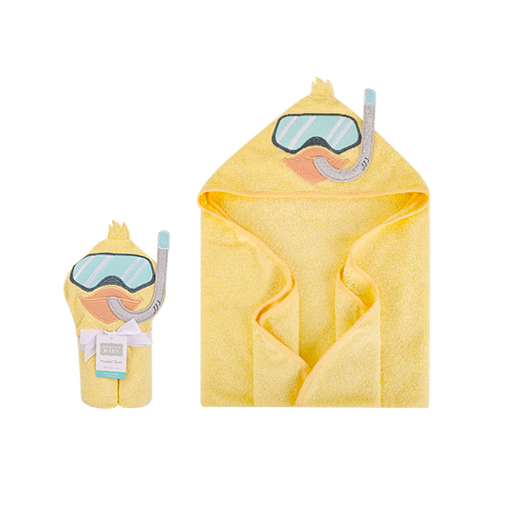 Hudson Baby Animal Hooded Towel- Swimming Duck