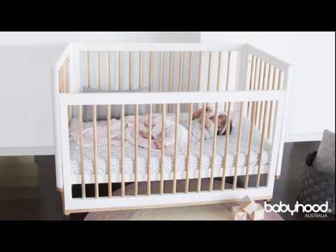 Babyhood 5 in 1 Riya Cot (Grey)