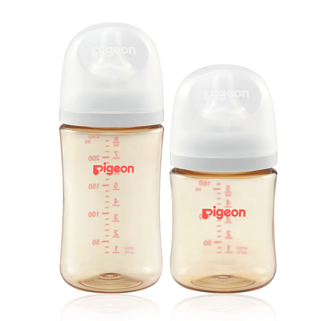 Pigeon SofTouch Wide Neck PPSU Nursing Bottle (Improved Design)