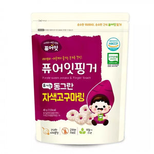 Pure-Eat Finger Organic Rounded Purple Sweet Potato Ring 40g - Happikiddo.com