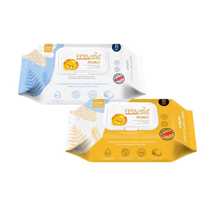 K-MOM First Wet Wipes Meeting 70pcs