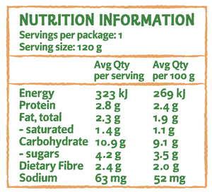 Only Organic Carrots Red Lentil & Cheddar 120g