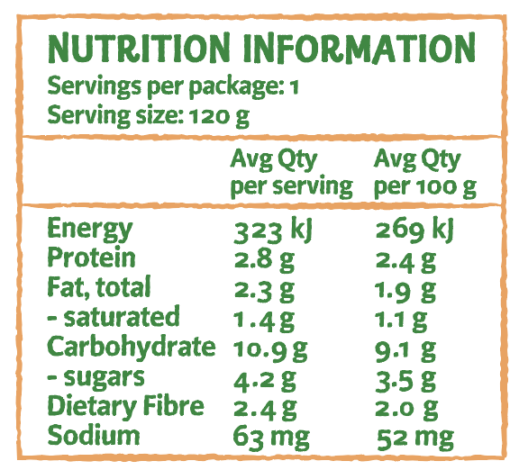 Only Organic Carrots Red Lentil & Cheddar 120g