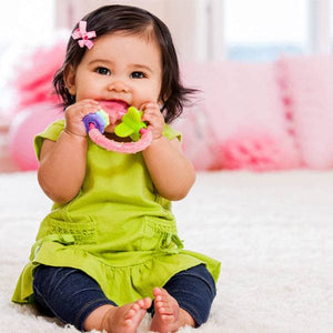 Infantino Chew & Play Ring Teether- Pink (F306832)
