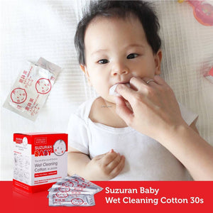 Suzuran Baby Wet Cleaning Cotton 30 pcs