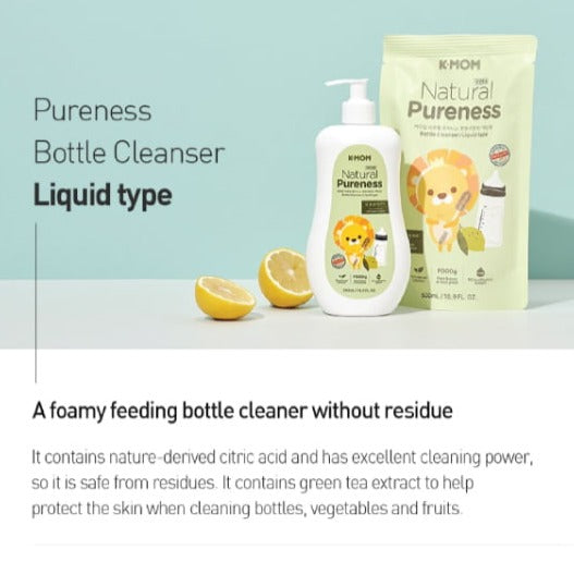 K-MOM Natural Pureness Bottle Cleanser Liquid Type Refill 500ml