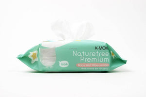 K-MOM Natural Pureness Premium Baby Wet Wipes with Cap 100Pcs
