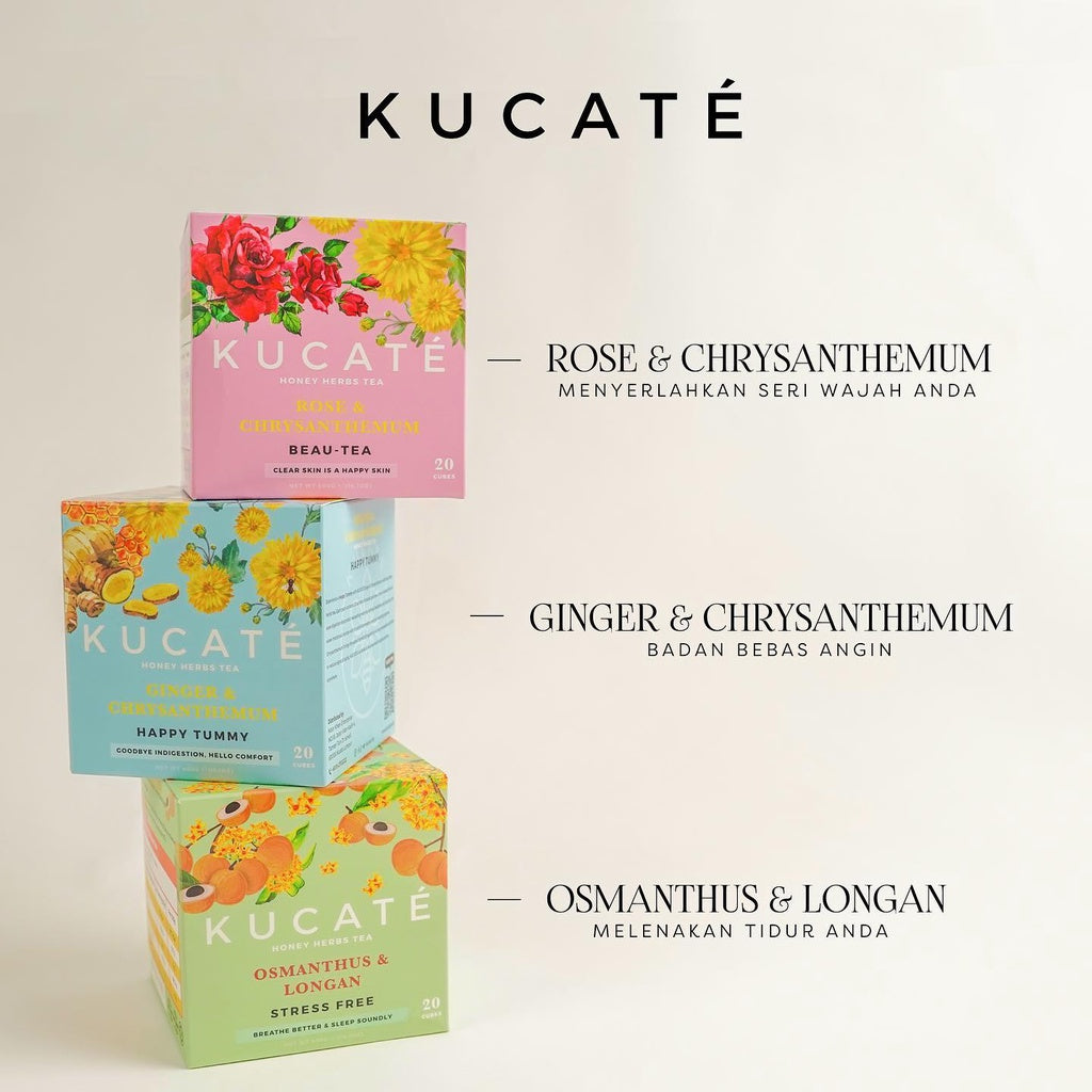 KUCATE Osmanthus & Longan Honey Herbal Tea (Stress-free)