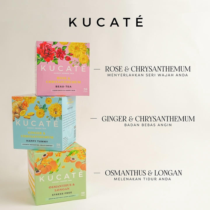 KUCATE Osmanthus & Longan Honey Herbal Tea (Stress-free)