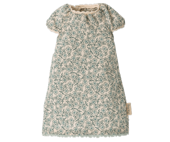 Maileg Bunny size 2, Nightgown - Mint/Blue