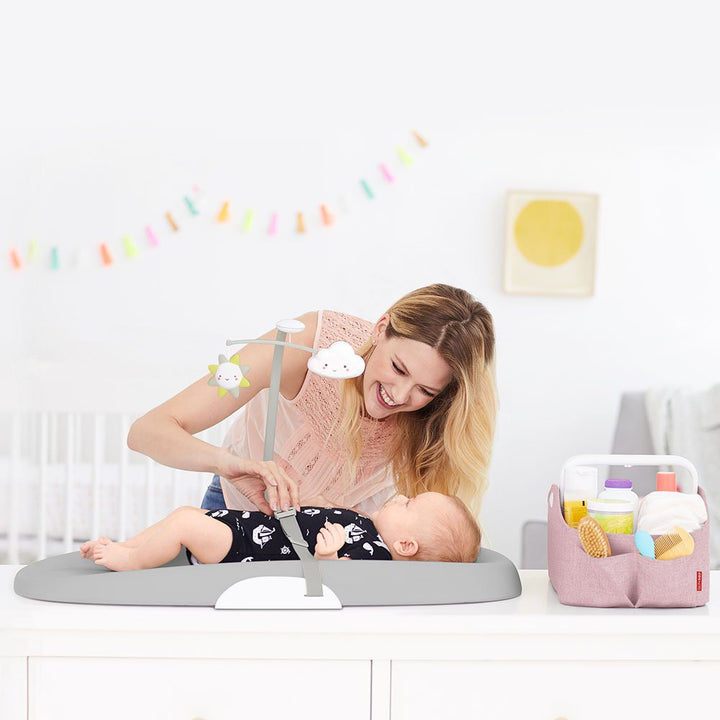 Skip Hop Nursery Style Light Up Nappy Caddy- Pink Heather