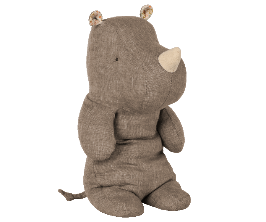 Maileg Safari Friends Medium Rhino - Grey