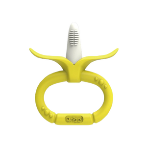 Ange Monkey Banana Baby Teether - Toothbrush with Clip