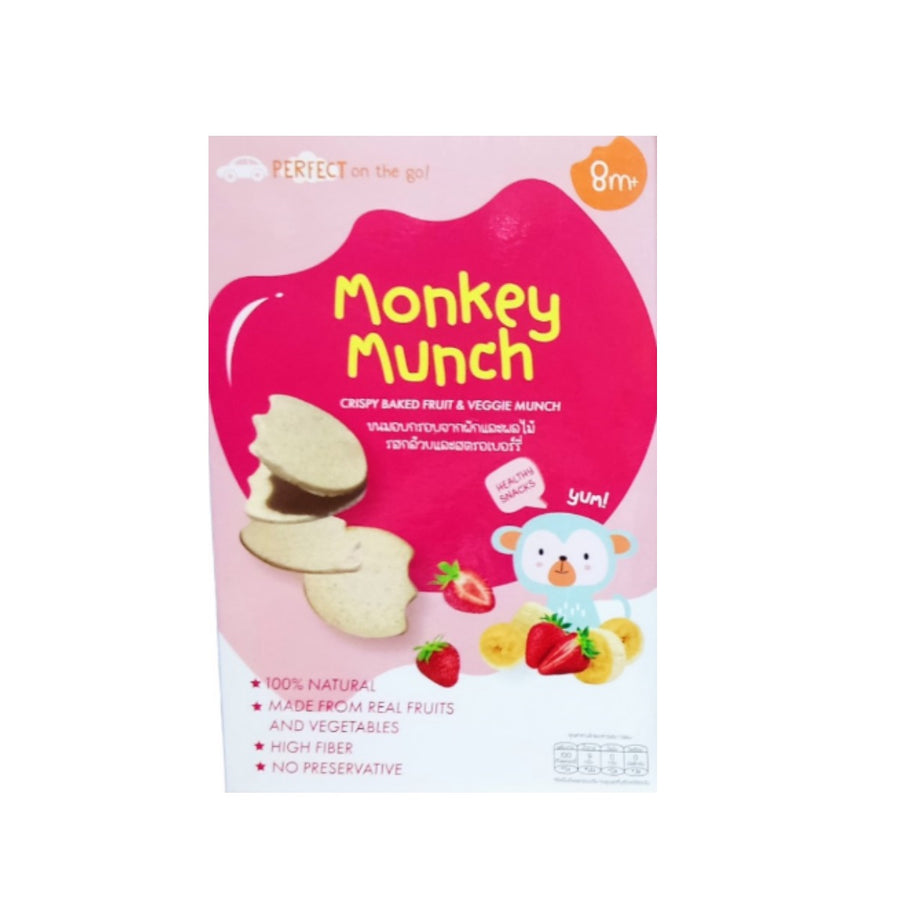 Monkey Munch Crispy Baked Fruit & Vege Munch 28g (8m+)
